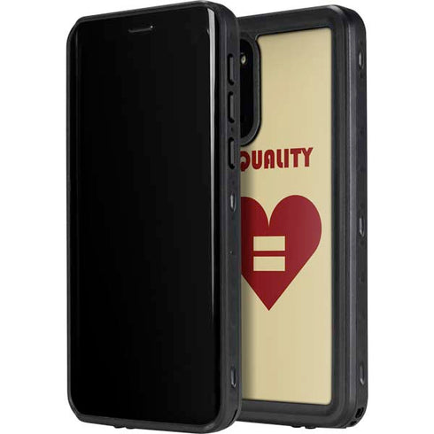 Equality Heart Galaxy S20 Plus Waterproof Case