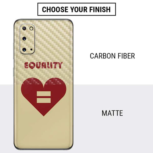 Equality Heart Galaxy S20 Skin