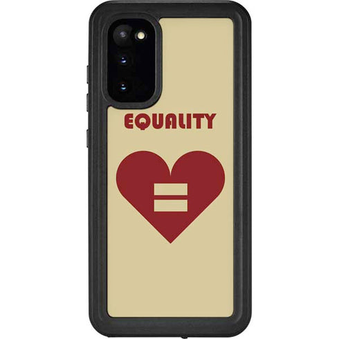 Equality Heart Galaxy S20 Waterproof Case