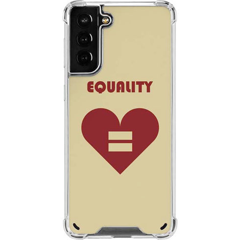 Equality Heart Galaxy S21 Plus 5G Clear Case