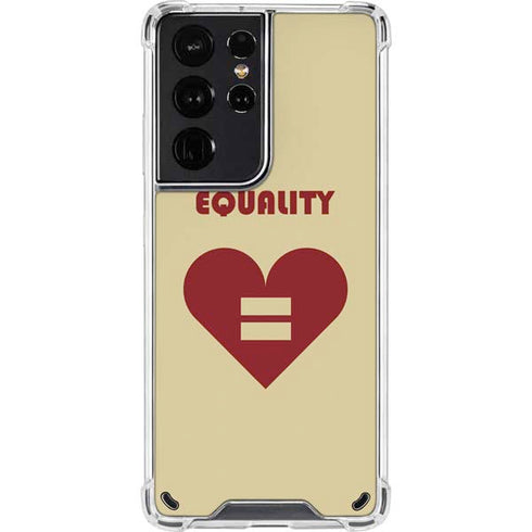 Equality Heart Galaxy S21 Ultra 5G Clear Case