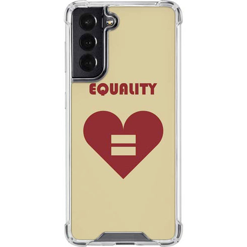 Equality Heart Galaxy S22 Clear Case