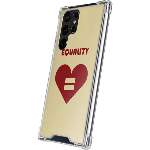 Equality Heart Galaxy S22 Ultra Clear Case