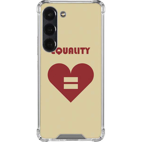 Equality Heart Galaxy S23 Clear Case