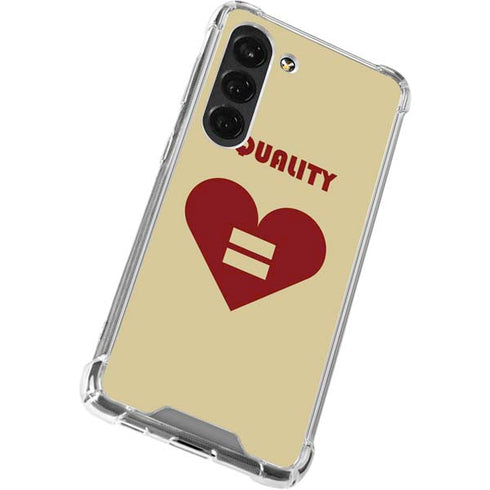 Equality Heart Galaxy S23 Clear Case