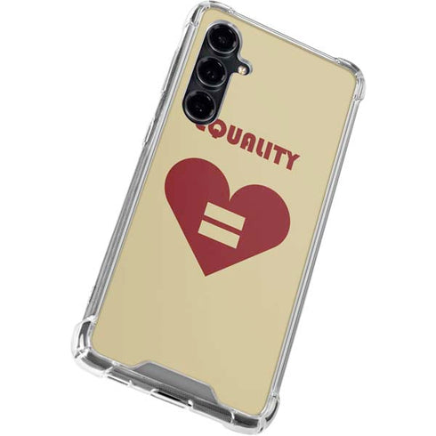 Equality Heart Galaxy S23 FE Clear Case