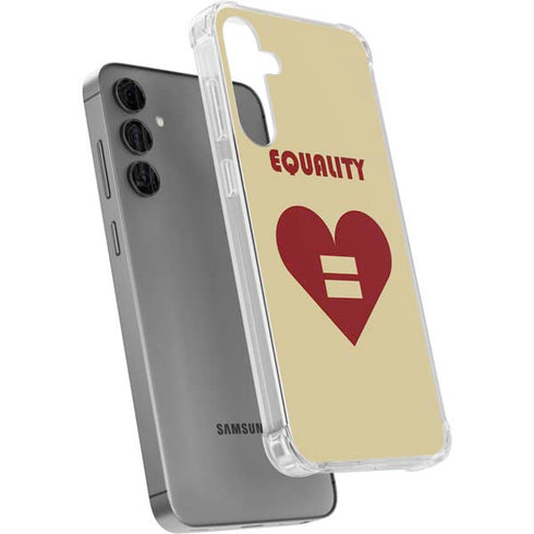 Equality Heart Galaxy S24 Plus Clear Case