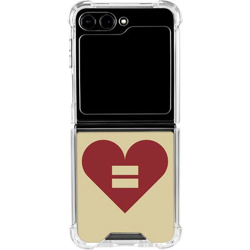 Equality Heart Galaxy Z Flip5 5G Clear Case
