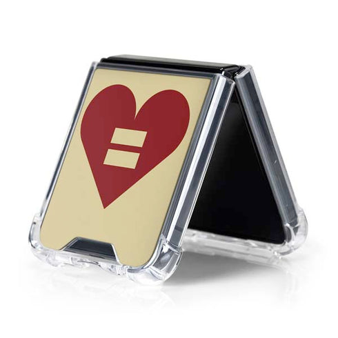 Equality Heart Galaxy Z Flip5 5G Clear Case