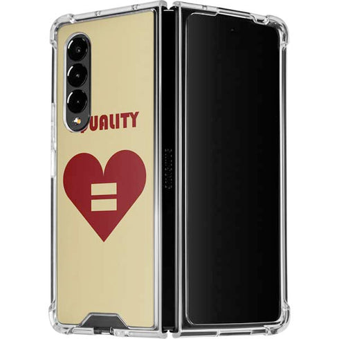 Equality Heart Galaxy Z Fold4 5G Clear Case