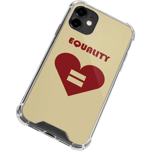 Equality Heart iPhone 12 Clear Case