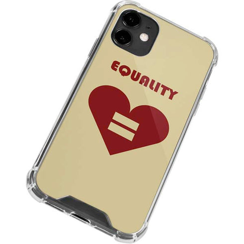 Equality Heart iPhone 12 Mini Clear Case
