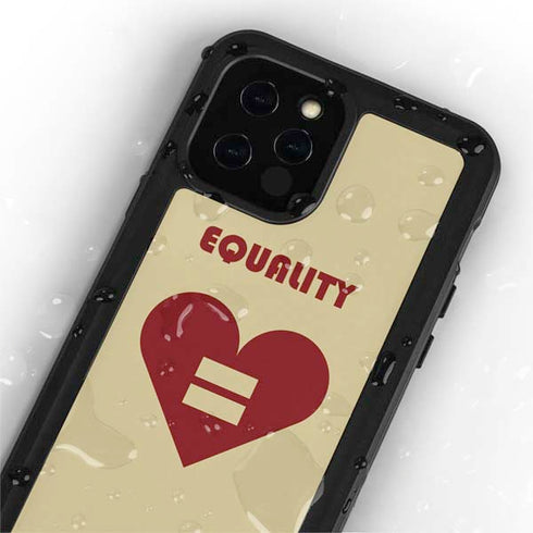 Equality Heart iPhone 12 Pro Waterproof Case
