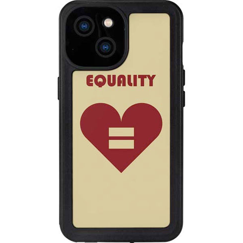 Equality Heart iPhone 13 Mini Waterproof Case