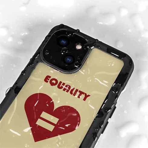 Equality Heart iPhone 13 Mini Waterproof Case