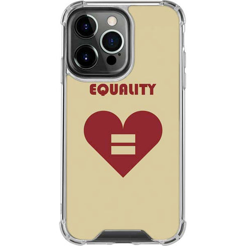 Equality Heart iPhone 13 Pro Clear Case