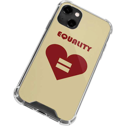 Equality Heart iPhone 14 Clear Case