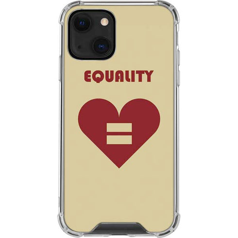 Equality Heart iPhone 14 Plus Clear Case