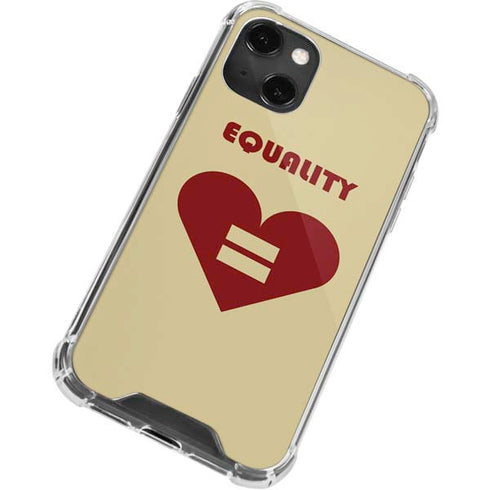 Equality Heart iPhone 14 Plus Clear Case
