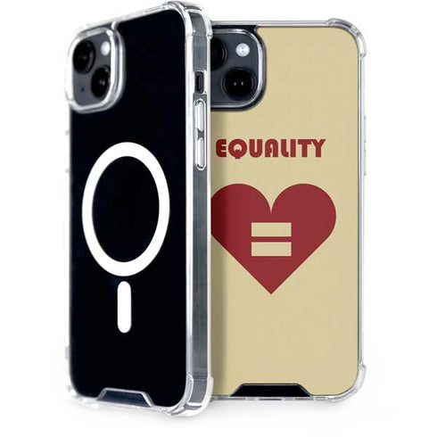 Equality Heart iPhone 15 Plus MagSafe Case