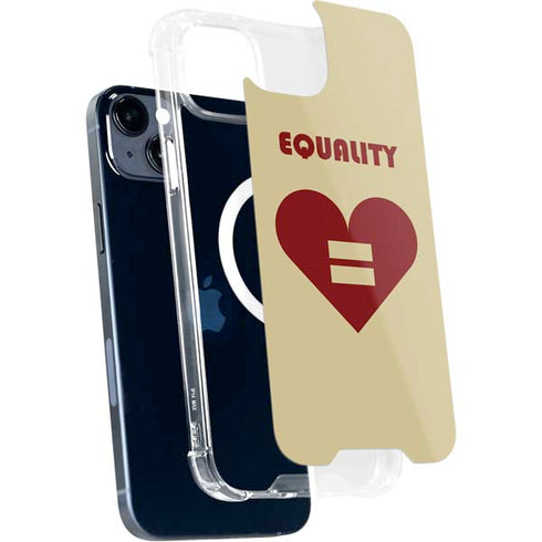 Equality Heart iPhone 15 Plus MagSafe Case