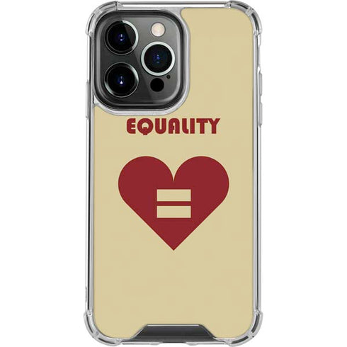 Equality Heart iPhone 15 Pro Clear Case
