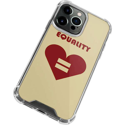 Equality Heart iPhone 15 Pro Clear Case