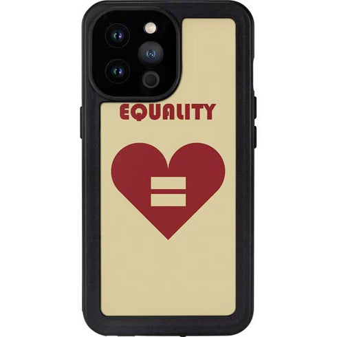 Equality Heart iPhone 14 Pro Max Waterproof Case