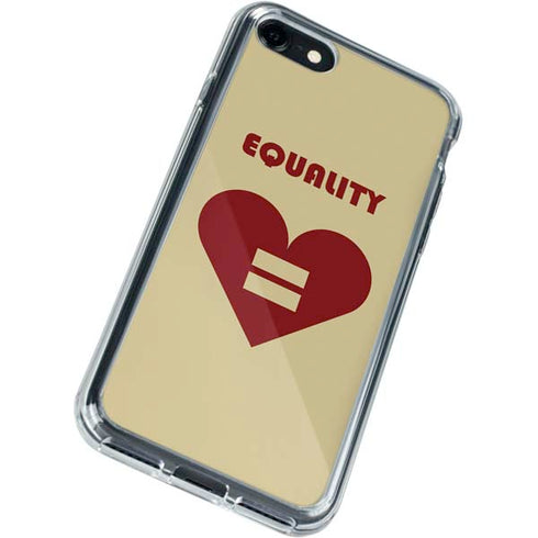 Equality Heart iPhone SE (2nd & 3rd Gen) Clear Case