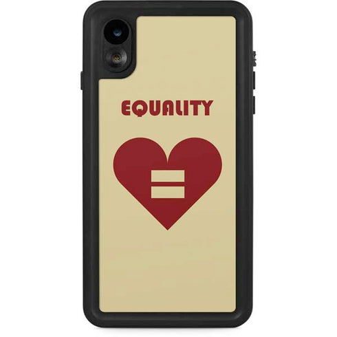 Equality Heart iPhone XR Waterproof Case