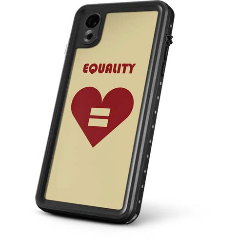Equality Heart iPhone XR Waterproof Case