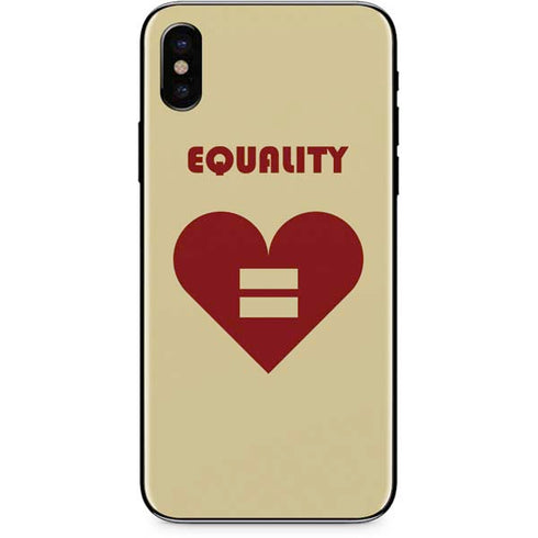 Equality Heart iPhone XS Skin