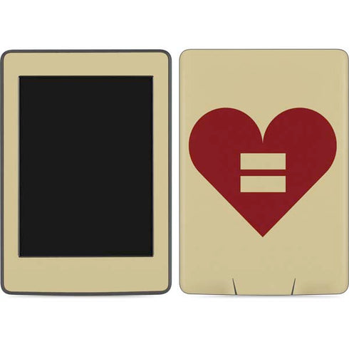 Equality Heart Amazon Kindle Skin