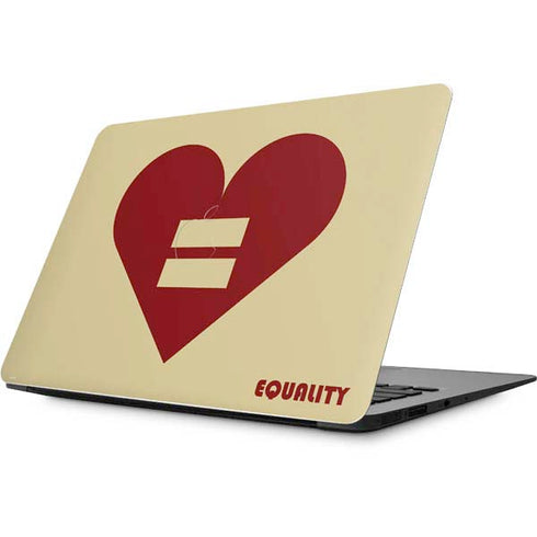 Equality Heart Apple MacBook Skin