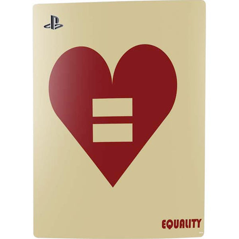 Equality Heart PS5 Digital Edition Console Skin