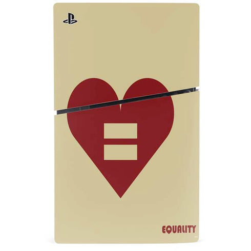 Equality Heart PS5 Slim Disk Console Skin