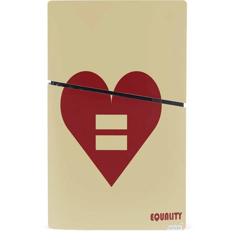 Equality Heart PS5 Slim Digital Edition Console Skin