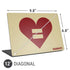 Equality Heart Universal Laptop 12in (9.8 x 6.8in) Skin