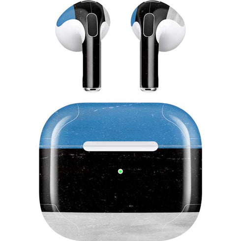Estonia Flag Distressed Apple AirPods (3rd Gen 2021) Skin