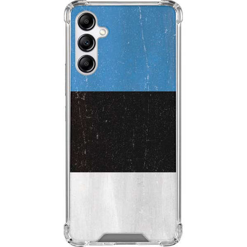 Estonia Flag Distressed Galaxy A14 5G Clear Case