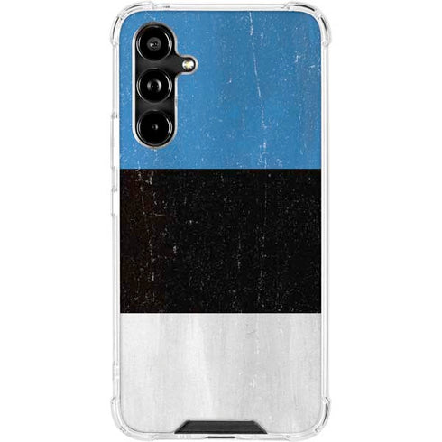 Estonia Flag Distressed Galaxy A54 5G Clear Case
