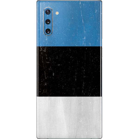 Estonia Flag Distressed Galaxy Note 10 Skin