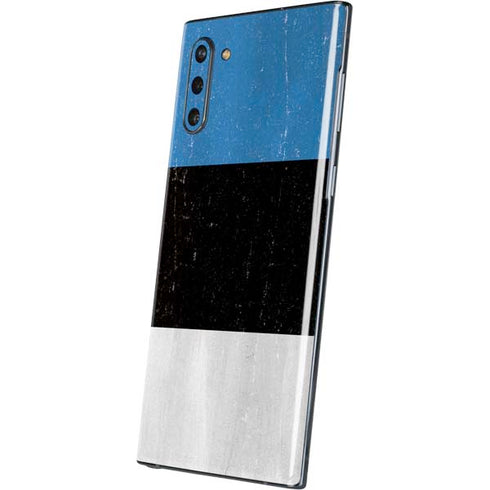 Estonia Flag Distressed Galaxy Note 10 Skin