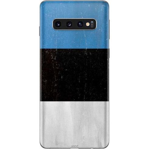 Estonia Flag Distressed Galaxy S10 Skin