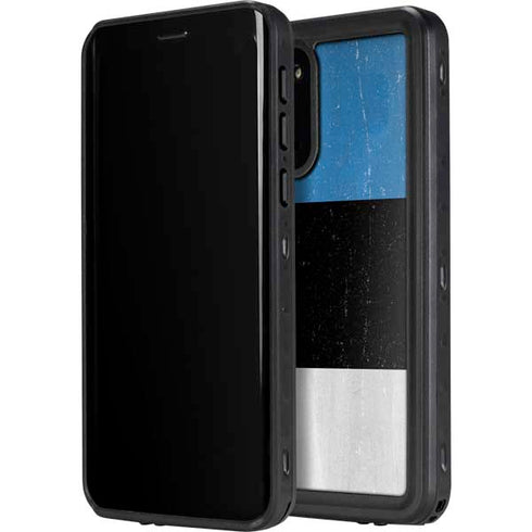 Estonia Flag Distressed Galaxy S20 Waterproof Case