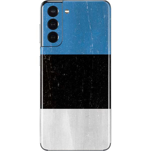 Estonia Flag Distressed Galaxy S21 5G Skin