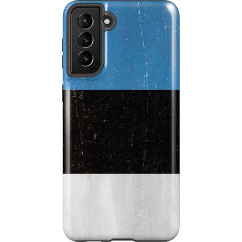 Estonia Flag Distressed Galaxy S21 Plus 5G Pro Case