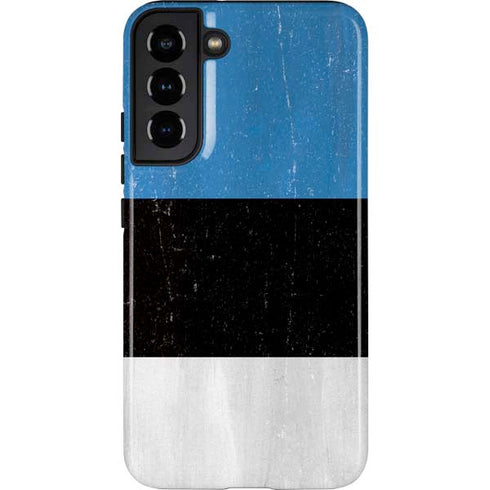 Estonia Flag Distressed Galaxy S22 Plus Pro Case