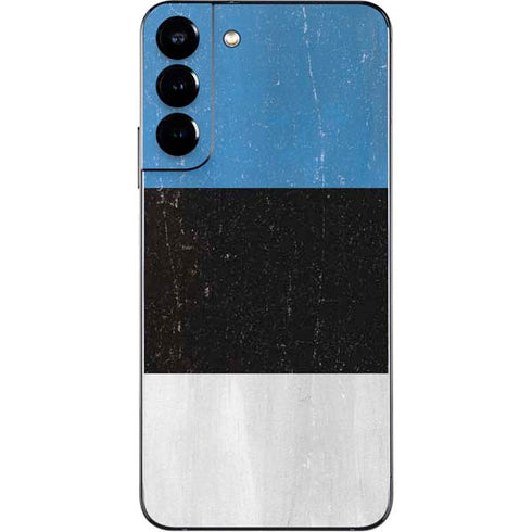 Estonia Flag Distressed Galaxy S22 Plus Skin