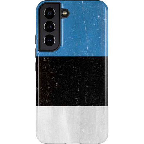 Estonia Flag Distressed Galaxy S22 Pro Case